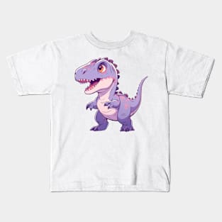 Cute Allosaurus Chibi Style Kids T-Shirt